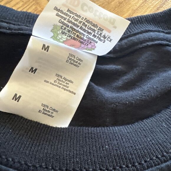 Vtg DARE Fruit Of The Loom‎ Keep Kids Off Drugs American Flag Red White Blue - Picture 5 of 7